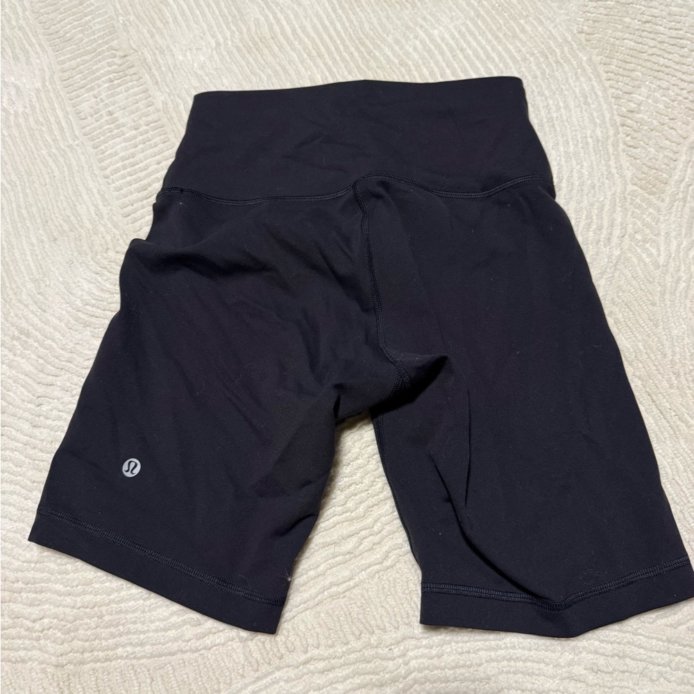 Lululemon Athletica Black Bike Shorts High-Waisted Compression
